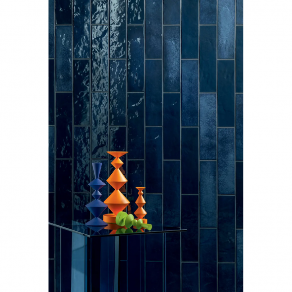 Keraminės sienų plytelės Masovia blu marino B gloss STR, 29,8x7,8cm 3