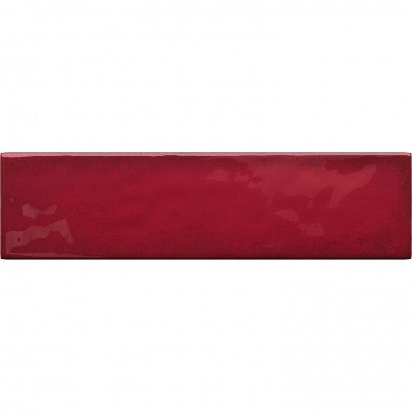 Keraminės sienų plytelės Masovia rubino A gloss STR, 29,8x7,8cm