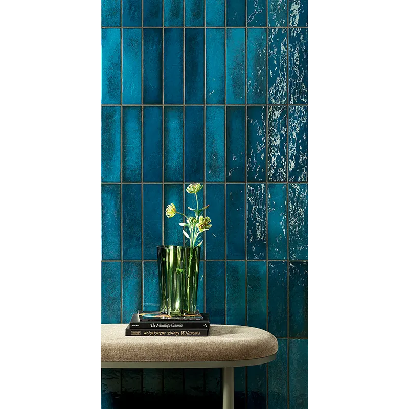 Keraminės sienų plytelės Masovia turchese B gloss STR, 29,8x7,8cm 4