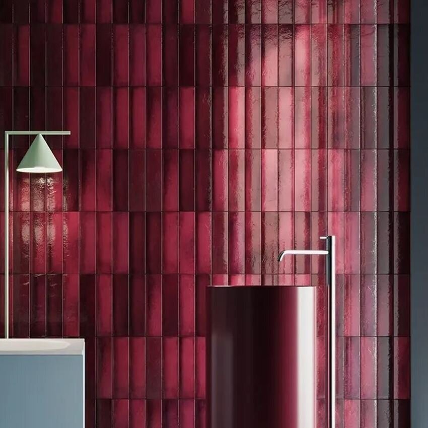 Keraminės sienų plytelės Masovia rubino A gloss STR, 29,8x7,8cm 5 Keraminės sienų plytelės Masovia rubino A gloss STR, 29,8x7,8cm 5