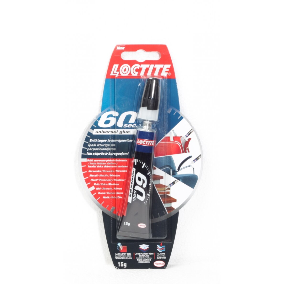 KLIJAI LOCTITE 60 SEC UNIVERSAL GLUE 15G KLIJAI LOCTITE 60 SEC UNIVERSAL GLUE 15G