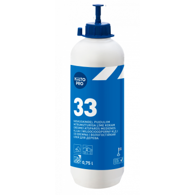 Drėgmei atsparūs medienos klijai KIILTO 33, 750ml