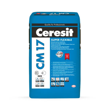 Klijai plytelėms CERESIT CM17 Super Flexible, 25kg Klijai plytelėms CERESIT CM17 Super Flexible, 25kg