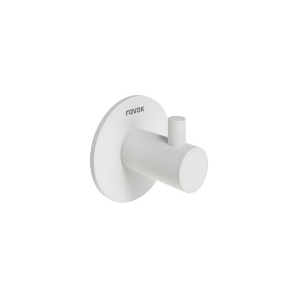 Lipnus kabliukas RAVAK KN 111 10WHM, matinės baltos sp.
