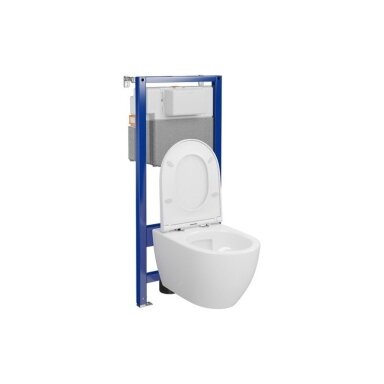 Pakabinamo klozeto komplektas CERSANIT Zenpro Vortex su s.c.dan.