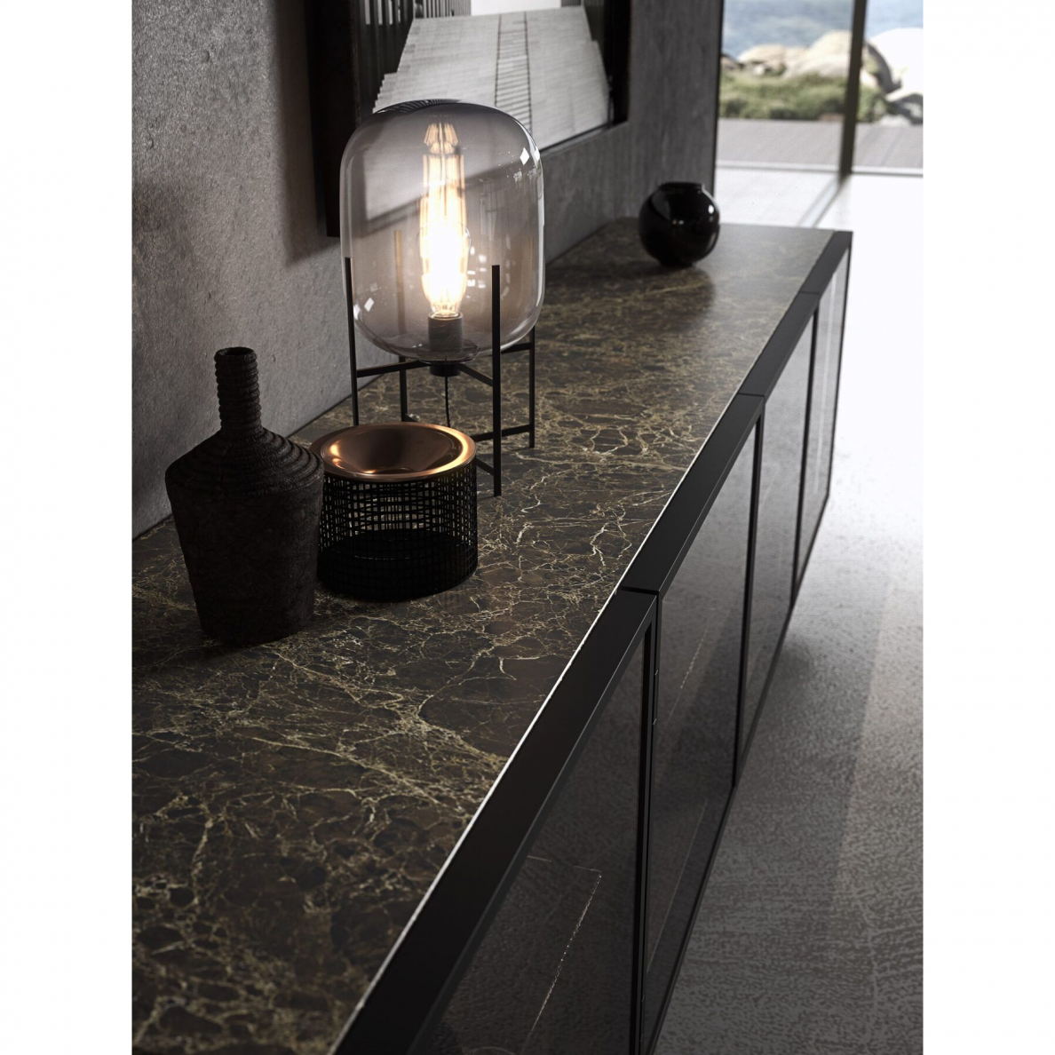 Kvarco plokštė LAMINAM Natural Emperador Extra, 100x300 cm 1 Kvarco plokštė LAMINAM Natural Emperador Extra, 100x300 cm 1