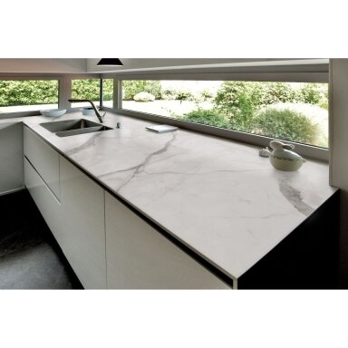 Kvarco plokštė LAMINAM Natural Bianco Statuario, 100x300 cm Kvarco plokštė LAMINAM Natural Bianco Statuario, 100x300 cm