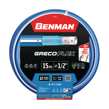 Laistymo žarna BENMAN Grecoflex, 5/8" 15m mėlyna sp.