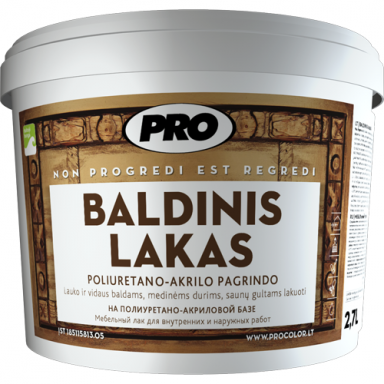 Baldinis lakas PRO, 750ml pusiau matinis