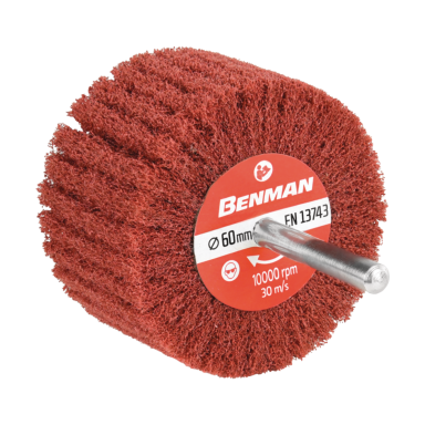 Lapelinis šlifavimo cilindras BENMAN 72059 P120, 40x25x6mm Lapelinis šlifavimo cilindras BENMAN 72059 P120, 40x25x6mm