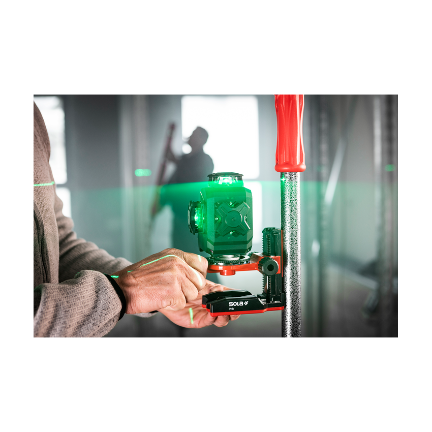 Lazerinis matuoklis SOLA Plano 3D green 360°, žalia sp. 4 Lazerinis matuoklis SOLA Plano 3D green 360°, žalia sp. 4