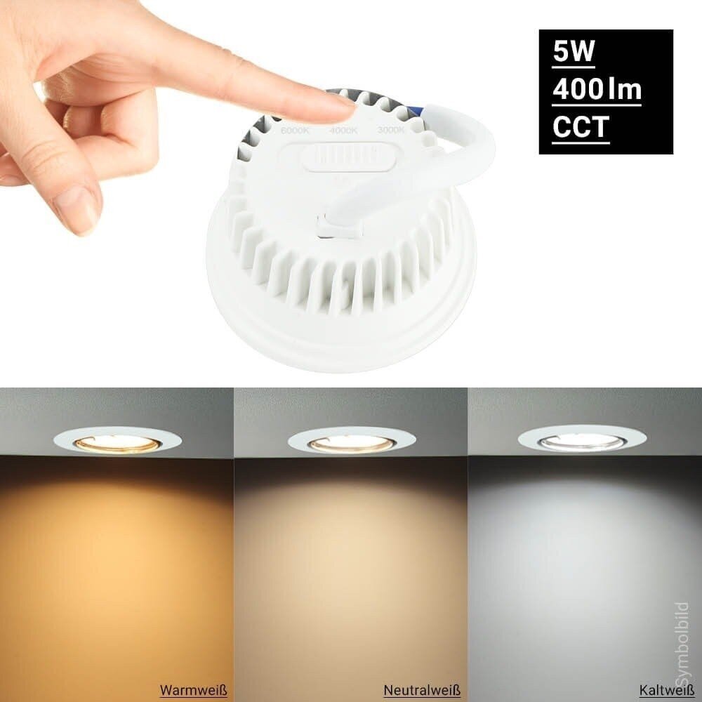 LED šviestuvas OPTONICA GU10 3000-6000K, 5W 5