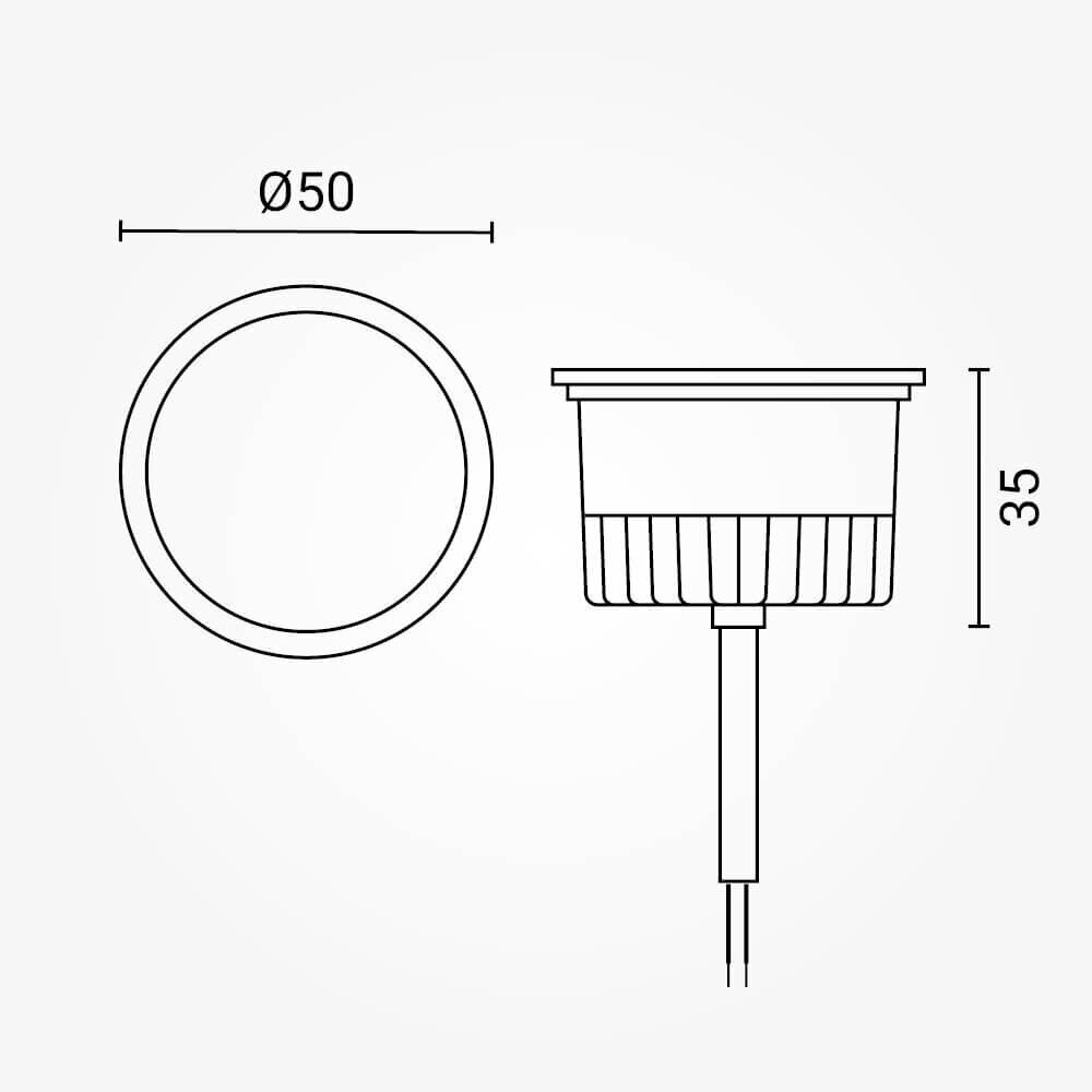 LED šviestuvas OPTONICA GU10 3000-6000K, 5W 6