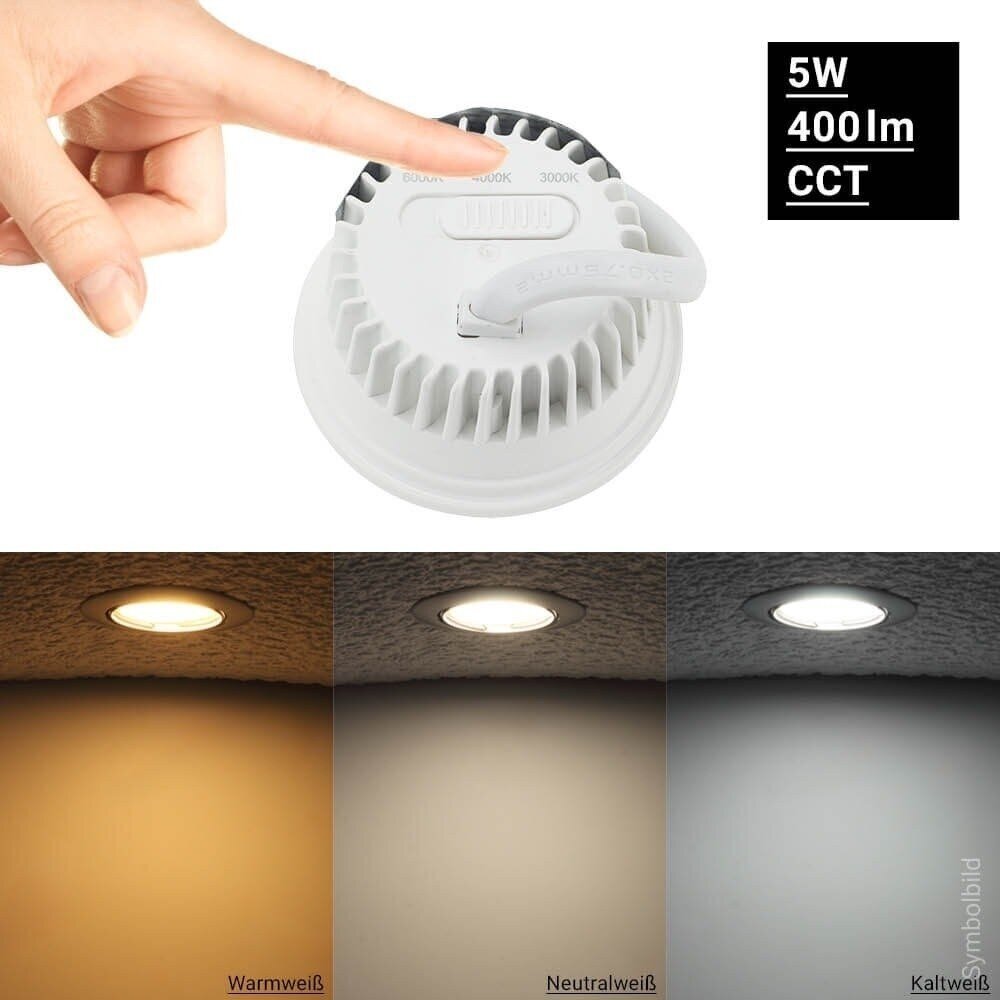 LED šviestuvas montuojamas OPTONICA GU10 3000-6000K, 5W 5 LED šviestuvas montuojamas OPTONICA GU10 3000-6000K, 5W 5