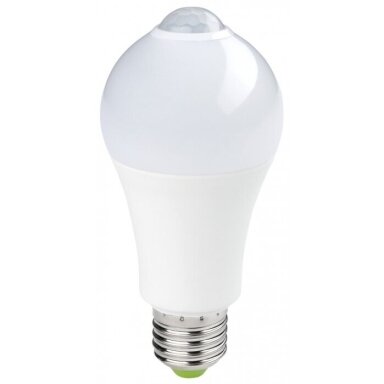 LED lemputė su PIR judesio jutikliu OPTONICA E27 4500K, 7W