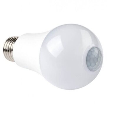 LED lemputė su PIR judesio jutikliu OPTONICA E27 4500K, 7W