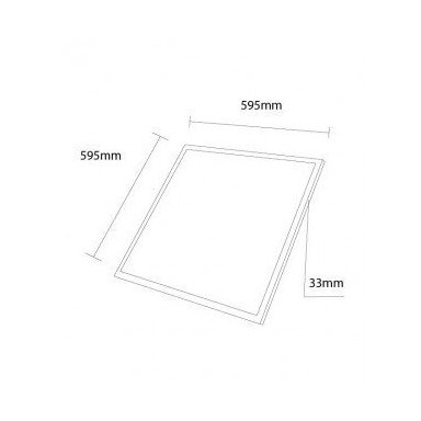 LED panelė OPTONICA 4000K, kvadratinė, 60x60cm 30W