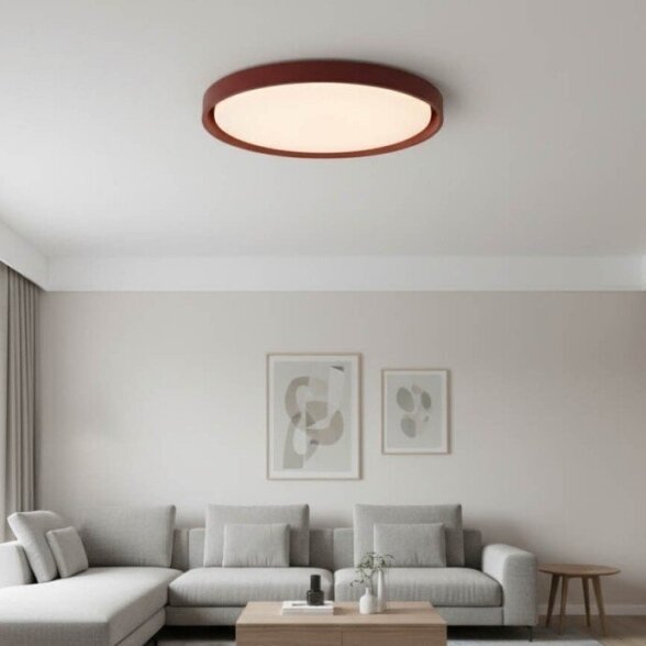 LED lubinis šviestuvas OPTONICA 12806, 3000-6000K 36W raudona sp. 4 LED lubinis šviestuvas OPTONICA 12806, 3000-6000K 36W raudona sp. 4