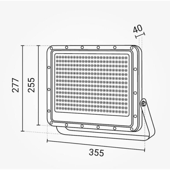 LED  prožektorius OPTONICA Lumileds 4000K, 200W 3