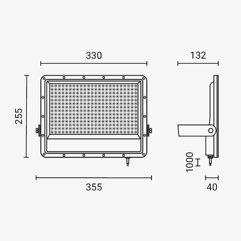 LED  prožektorius OPTONICA Lumileds 4000K, 200W 4