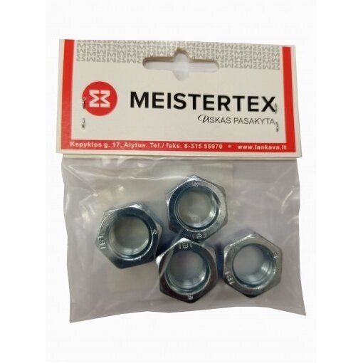 Veržlės MEISTERTEX DIN934 M16, 4vnt 1 Veržlės MEISTERTEX DIN934 M16, 4vnt 1