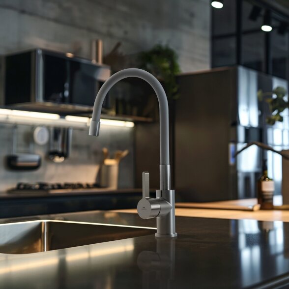 Plautuvės maištuvas RUBINETA Flexy-33, grafito sp. 1