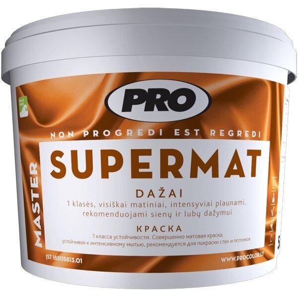 Dažai PRO Supermat A bazė, 3l balta sp.