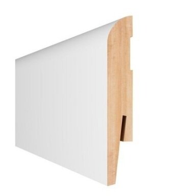 Grindjuostė MDF ARBITON Folia MP1004, 242 x 10 x 1,5 cm, balta sp.