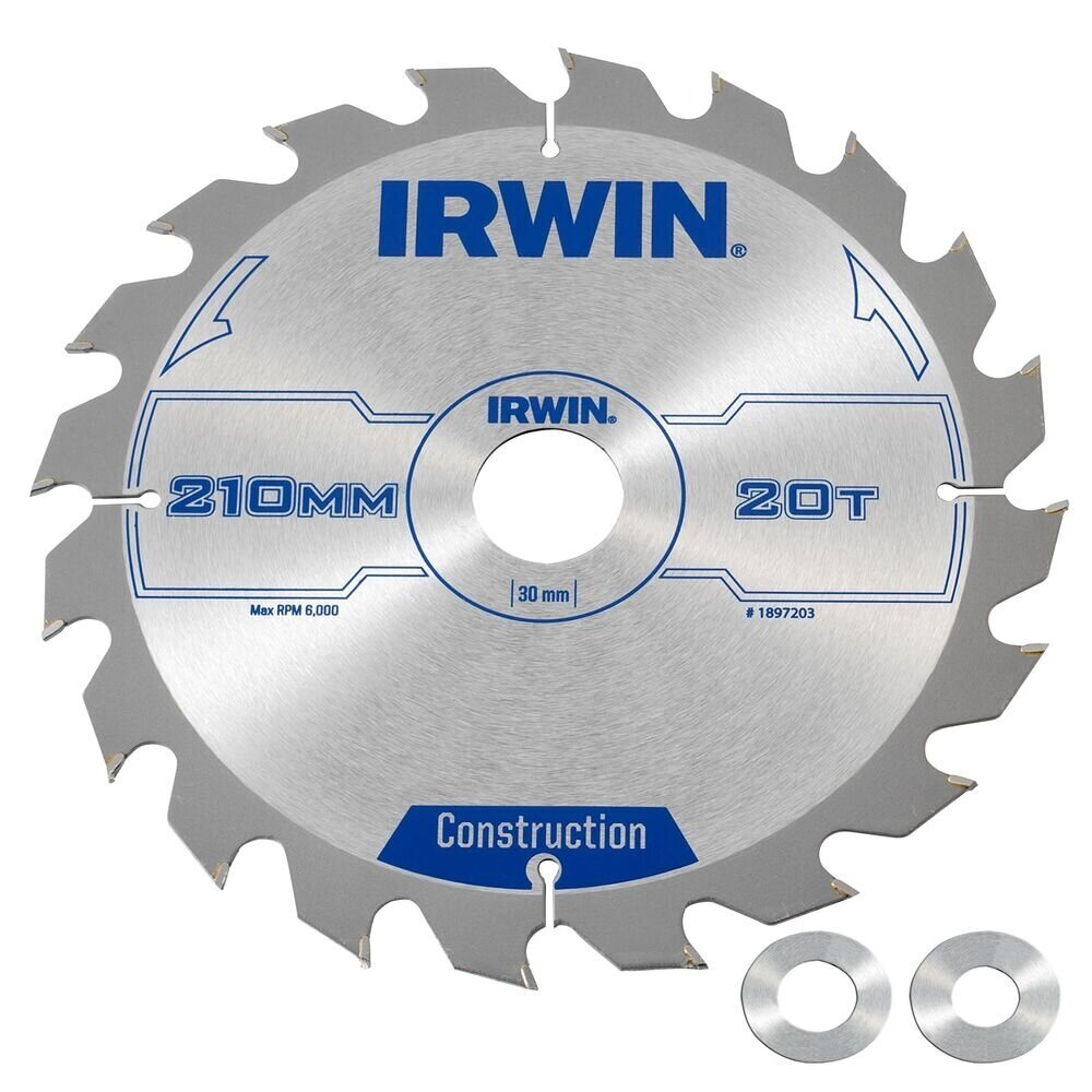 Medienos pjovimo diskas IRWIN ATB, 210x20Tx30/20/16mm