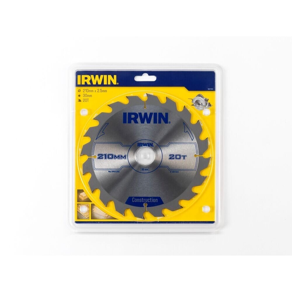 Medienos pjovimo diskas IRWIN ATB, 210x20Tx30/20/16mm 1 Medienos pjovimo diskas IRWIN ATB, 210x20Tx30/20/16mm 1