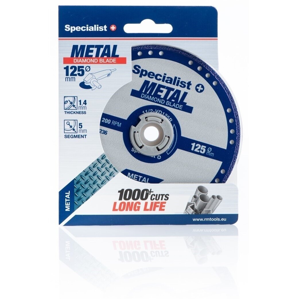 Metalo pjovimo diskas SPECIALIST+, 125x1,4x22,23mm