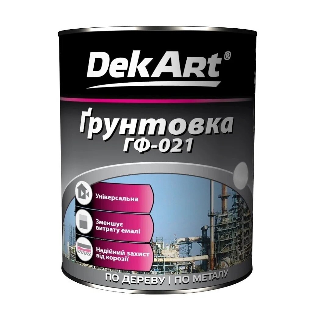 Metalo gruntas DEKART GF 021 1x6, 0,9kg pilkas Metalo gruntas DEKART GF 021 1x6, 0,9kg pilkas