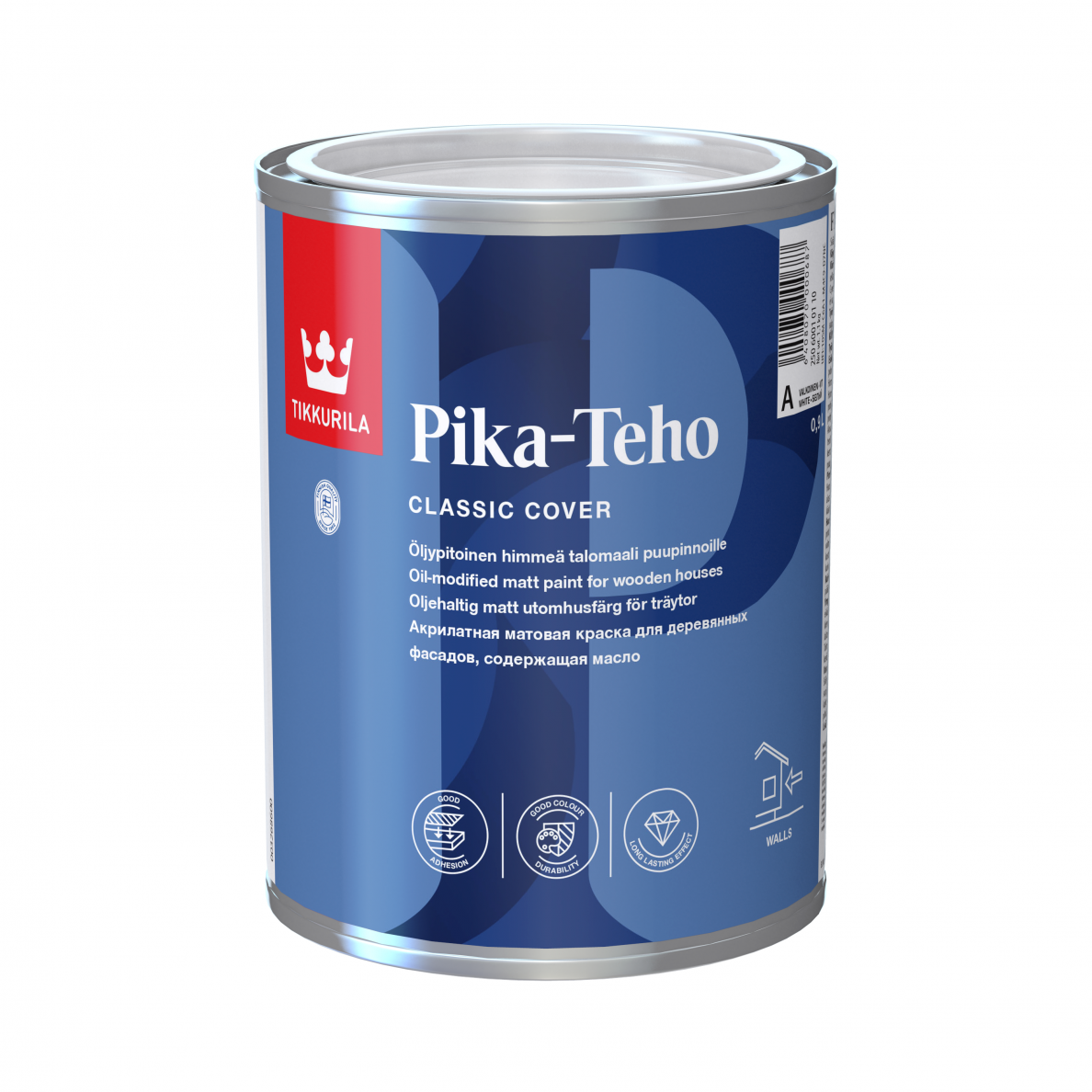 Medienos dažai TIKKURILA Pika Teho A bazė, 0,9l balta sp. Medienos dažai TIKKURILA Pika Teho A bazė, 0,9l balta sp.