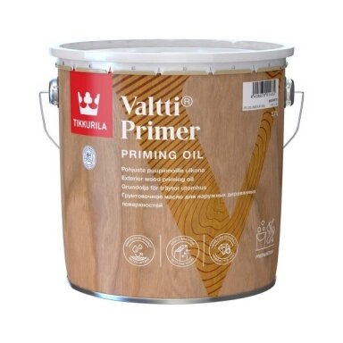 Medienos gruntas TIKKURILA Valtti Primer, 2,7l Medienos gruntas TIKKURILA Valtti Primer, 2,7l