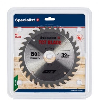 Medienos pjovimo diskas SPECIALIST+, 150x32Tx30mm