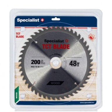 Medienos pjovimo diskas SPECIALIST+, 200x48Tx32mm