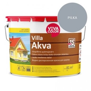 Dažai medienai VIVACOLOR Villa Akva 7040, 9l šviesiai pilka sp. Dažai medienai VIVACOLOR Villa Akva 7040, 9l šviesiai pilka sp.