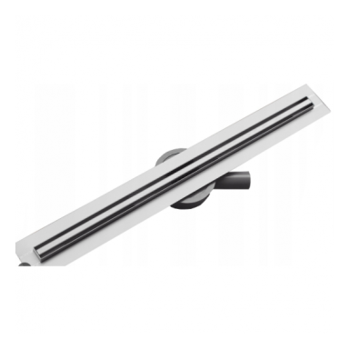 Metalinis dušo latakas BIELBET Slim, 80cm juoda sp.