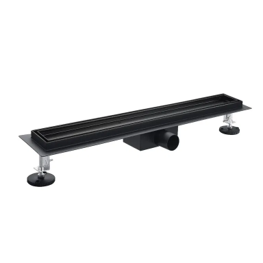 Metalinis dušo latakas BIELBET Tile Insert, 80cm juoda sp.