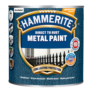 Metalo dažai HAMMERITE Hammered Finish, 2,5l ruda sp.