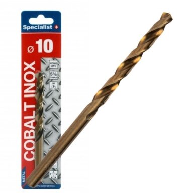 Metalo grąžtas SPECIALIST+ Cobalt, 10mm