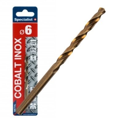 Metalo grąžtas SPECIALIST+ Cobalt, 6mm