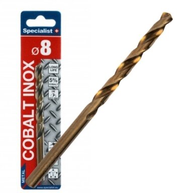 Metalo grąžtas SPECIALIST+ Cobalt, 8mm