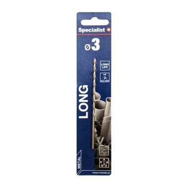 Metalo grąžtas SPECIALIST+ DIN340, 3mm