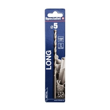 Metalo grąžtas SPECIALIST+ DIN340, 5mm