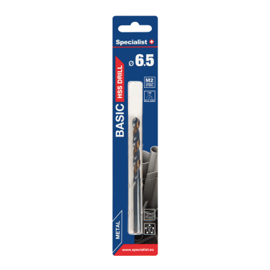 Metalo grąžtas SPECIALIST+ Premium, 6,5mm