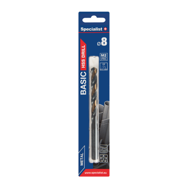Metalo grąžtas SPECIALIST+ Premium, 8mm