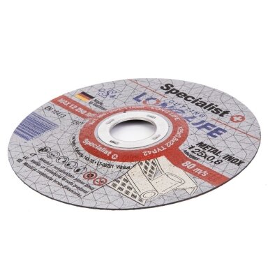 Metalo pjovimo diskas SPECIALIST+ Long Life, 125x0,8x22mm