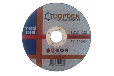 %-125x1,6x22 DISKAS METALUI DAA A 30 RBF F41 80m/s CORTEX(AKCIJA)