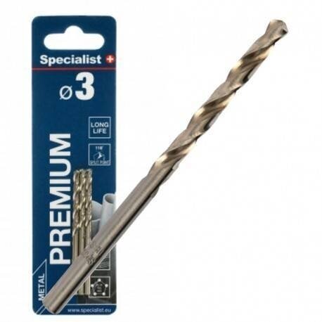 Metalo grąžtas SPECIALIST+ Premium, 3mm 3vnt.
